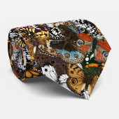 Dierlijke afdruk. Vliegvleugels. Stropdas (Opgerold)
