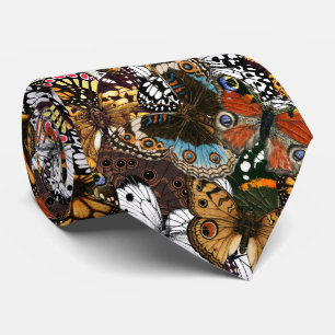 Dierlijke afdruk. Vliegvleugels. Stropdas