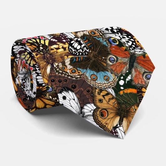 Dierlijke afdruk. Vliegvleugels. Stropdas (Opgerold)