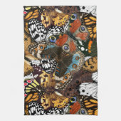 Dierlijke afdruk. Vliegvleugels. Theedoek (Verticaal)