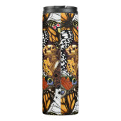 Dierlijke afdruk. Vliegvleugels. Thermosbeker (Achterkant)