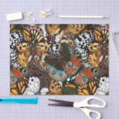 Dierlijke afdruk. Vliegvleugels. Tissuepapier (Craft)