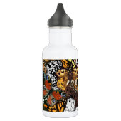 Dierlijke afdruk. Vliegvleugels. Waterfles (Links)