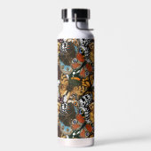 Dierlijke afdruk. Vliegvleugels. Waterfles (Links)