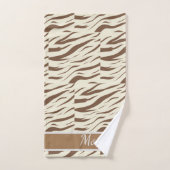 Dierlijke afdruk, zebra Afrikaanse dierlijke wildl Bad Handdoek (Handdoek)