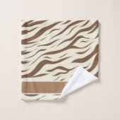 Dierlijke afdruk, zebra Afrikaanse dierlijke wildl Bad Handdoek (Wasdoekje)