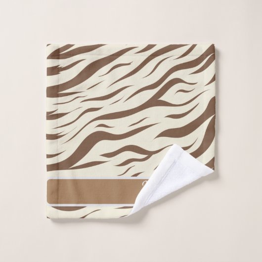 Dierlijke afdruk, zebra Afrikaanse dierlijke wildl Bad Handdoek (Wasdoekje)