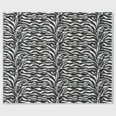 Dierlijke afdruk, Zebra in zwart-wit Cadeaupapier (Vlak)