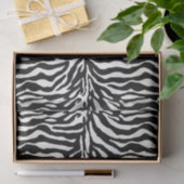Dierlijke afdruk, Zebra in zwart-wit Tissuepapier (Geschenk)
