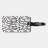 Dierlijke afdrukken bagagelabel (Achterkant horizontaal)