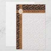 Dierlijke afdrukken briefpapier (Voorkant / Achterkant)