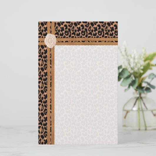 Dierlijke afdrukken briefpapier (Staand voorkant)