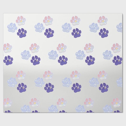 Dierlijke afdrukken cadeaupapier (Vlak)