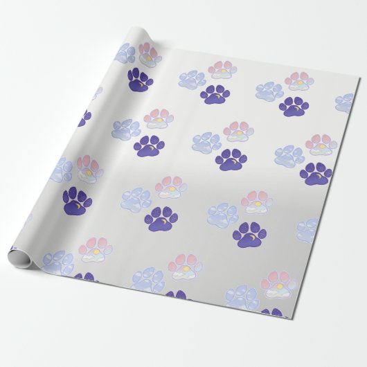 Dierlijke afdrukken cadeaupapier (Uitgerold)