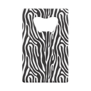 Dierlijke afdrukken creditkaart flessenopener