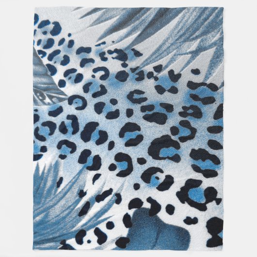 Dierlijke afdrukken fleece deken (Voorkant)