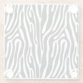 Dierlijke afdrukken glazen onderzetter (Achterkant)