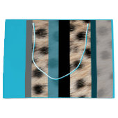 Dierlijke afdrukken groot cadeauzakje (Voorkant)