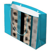 Dierlijke afdrukken groot cadeauzakje (Achterkant Gekanteld)