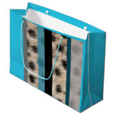 Dierlijke afdrukken groot cadeauzakje (Voorkant Gekanteld)