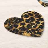 Dierlijke afdrukken kartonnen onderzetters (Gekanteld)