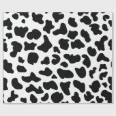 Dierlijke afdrukken, Koe Afdrukkaartenpatroon, Boe Cadeaupapier (Vlak)