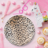 Dierlijke afdrukken papieren bordje (Feest)