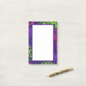 Dierlijke afdrukken post-it® notes (Op bureau)