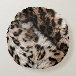 Dierlijke afdrukken rond kussen