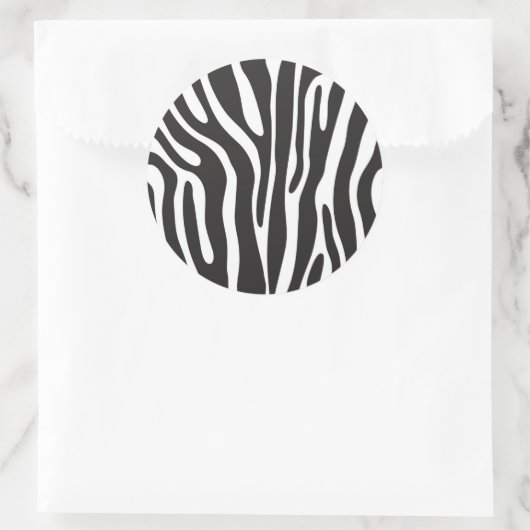 Dierlijke afdrukken ronde sticker (Tas)