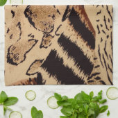 Dierlijke afdrukken theedoek (Gevouwen)