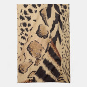 Dierlijke afdrukken theedoek (Verticaal)