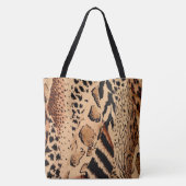 Dierlijke afdrukken tote bag (Achterkant)
