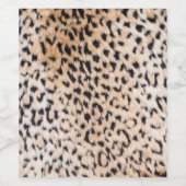 Dierlijke afdrukken wijn etiket (Enkel label)