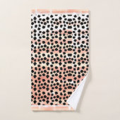 Dierlijke afdrukken Zwart en Roze Bad Handdoek (Handdoek)