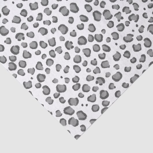 Dierlijke afdrukluipaard zwart wit cadeau tissuepapier (Detail)