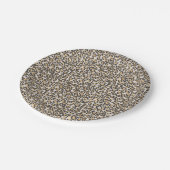 Dierlijke afdrukluipaarden Nuetrals Chic Party Papieren Bordje (Gekanteld)