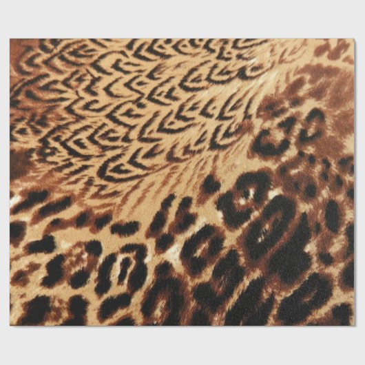 Dierlijke afdrukstructuur cadeaupapier (Vlak)