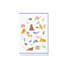 Dierlijke alfabet Nursery Kinder Room