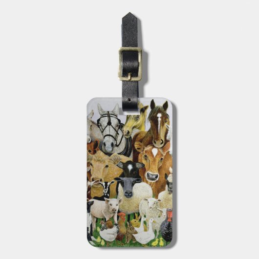 Dierlijke allersoorten bagagelabel (Voorkant verticaal)