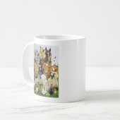 Dierlijke allersoorten koffiemok (Voorkant links)