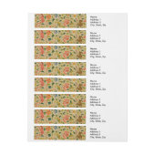 Dierlijke Antiek vogelpest Deer Rabbit Adreslabel Wikkel (Vel)