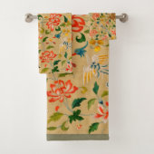 Dierlijke Antiek vogelpest Deer Rabbit Bad Handdoek (Insitu)