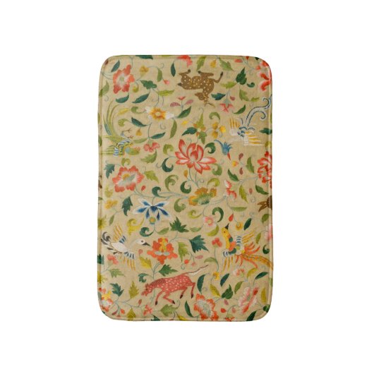 Dierlijke Antiek vogelpest Deer Rabbit Badmat (Voorkant Verticaal)