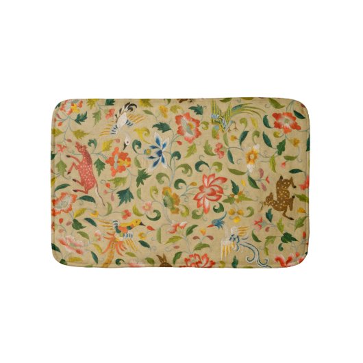 Dierlijke Antiek vogelpest Deer Rabbit Badmat (Voorkant)