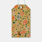 Dierlijke Antiek vogelpest Deer Rabbit Cadeaulabel (Voorkant)