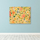 Dierlijke Antiek vogelpest Deer Rabbit Canvas Afdruk (Insitu (Houten vloer))