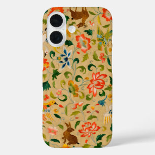 Dierlijke Antiek vogelpest Deer Rabbit iPhone 16 Hoesje