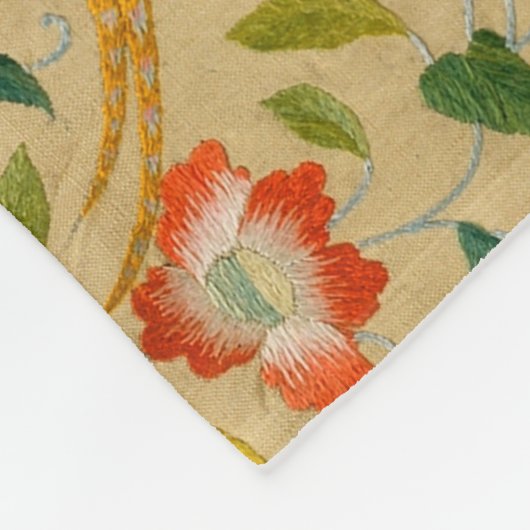 Dierlijke Antiek vogelpest Deer Rabbit Fleece Deken (Hoek)