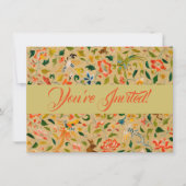 Dierlijke Antiek vogelpest Deer Rabbit Kaart (Voorkant)